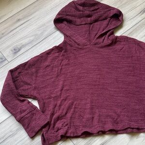 Maroon Hooded Sweater